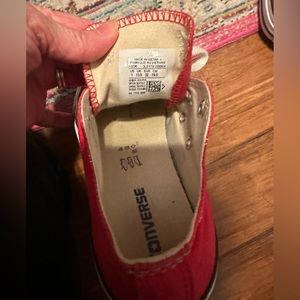 Girls Size 1 Converse